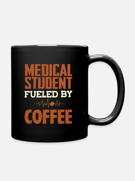 Arzt Medizin Student und Kaffee - Tasse einfarbig - Schwarz