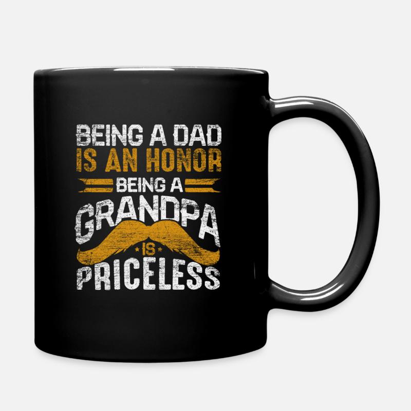 Opa - Tasse einfarbig - Schwarz