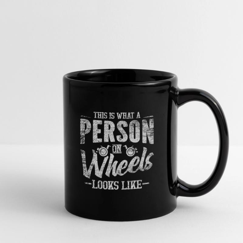 Rollstuhl Rolli Rollifahrer Tasse einfarbig