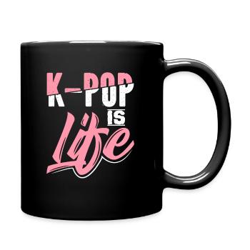 K-Pop - Tasse einfarbig - Schwarz - Rechts