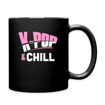 K-Pop - Tasse einfarbig - Schwarz - Rechts