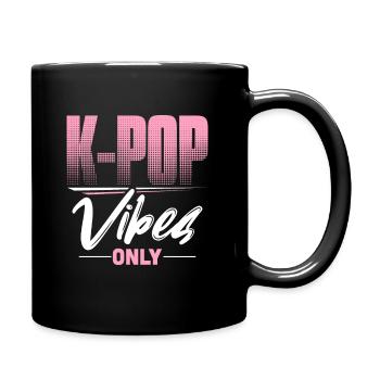 K-Pop - Tasse einfarbig - Schwarz - Rechts