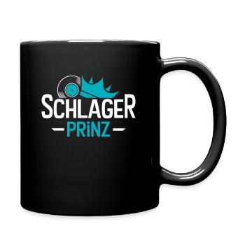 Schlager Prinz - Tasse einfarbig - Schwarz - Rechts