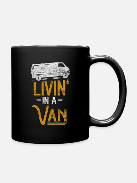 Camper van - Full Colour Mug - black