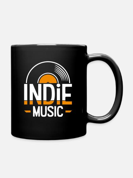Indie music - Full Colour Mug - black