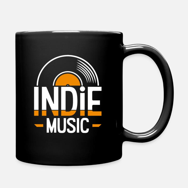 Indie music - Full Colour Mug - black
