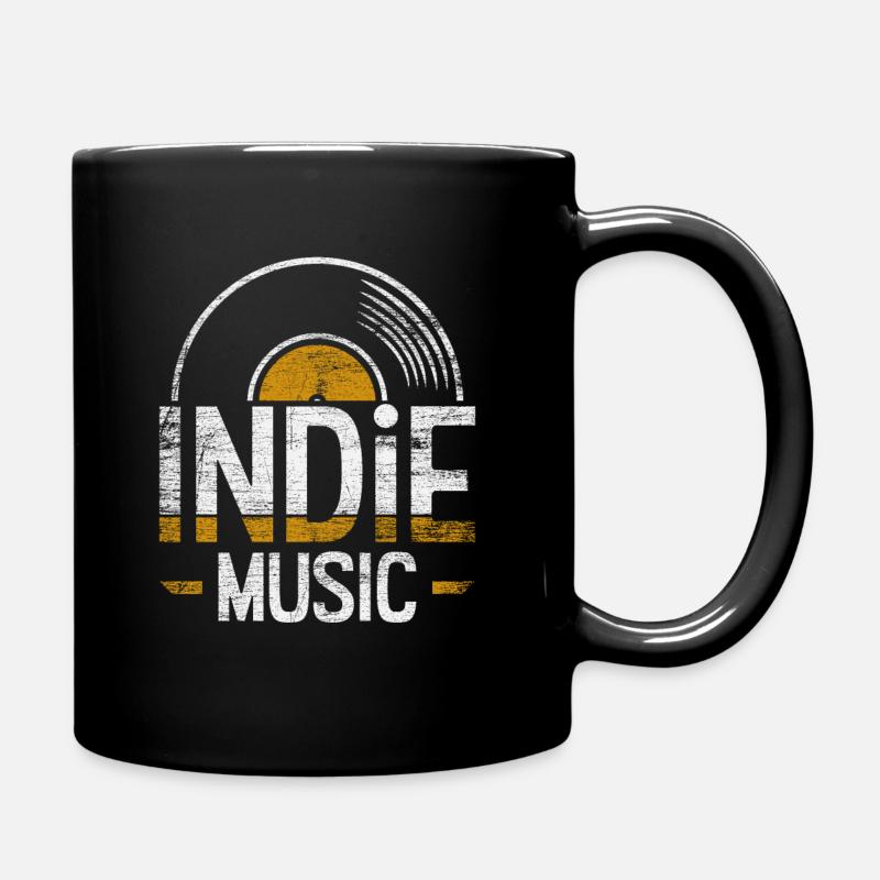 Indie rock music - Full Colour Mug - black