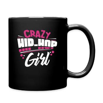 Fille de hip hop - Mug uni - noir - Droite