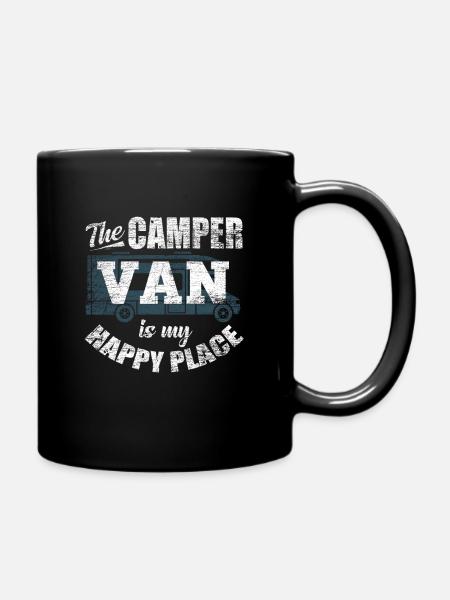 Camper van - Full Colour Mug - black