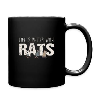 rats - Mug uni - noir - Droite
