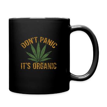 Cannabis - Tasse einfarbig - Schwarz - Rechts