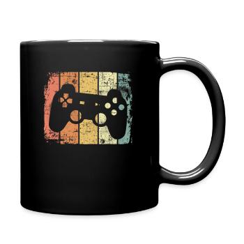 Gaming retro - Tasse einfarbig - Schwarz - Rechts