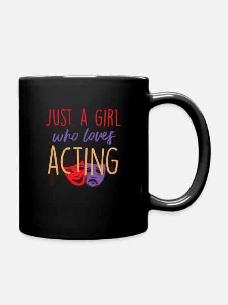 actress - Full Colour Mug - black