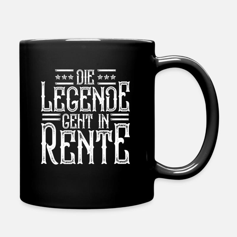 Rente - Tasse einfarbig - Schwarz