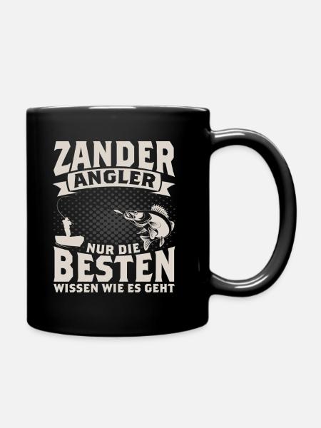 ZANDER ANGLER - Tasse einfarbig - Schwarz