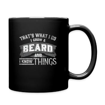 barbe - Mug uni - noir - Droite