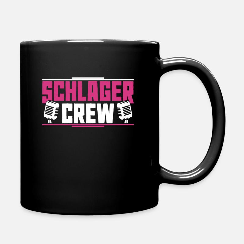 Schlager Crew - Tasse einfarbig - Schwarz