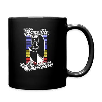 Klassisch gaming Gamer Vintage Retro Automat - Tasse einfarbig - Schwarz - Rechts