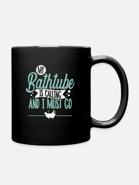 Badewanne - Tasse einfarbig - Schwarz