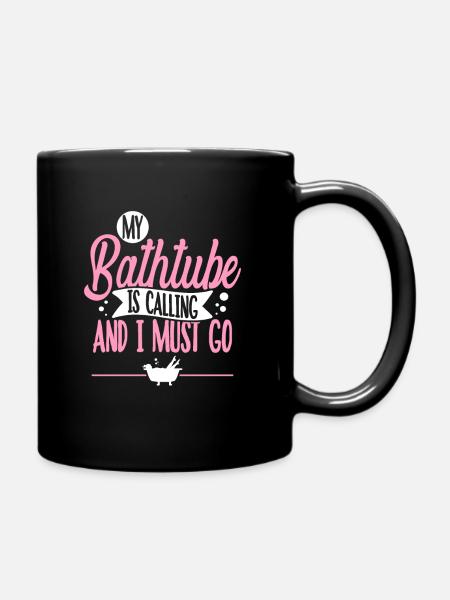 Badewanne - Tasse einfarbig - Schwarz