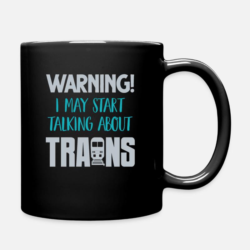 Züge - Tasse einfarbig - Schwarz