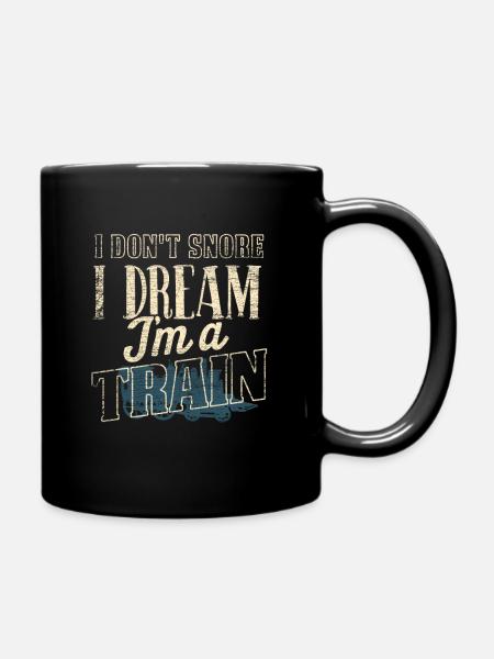 Train trains - Mug uni - noir