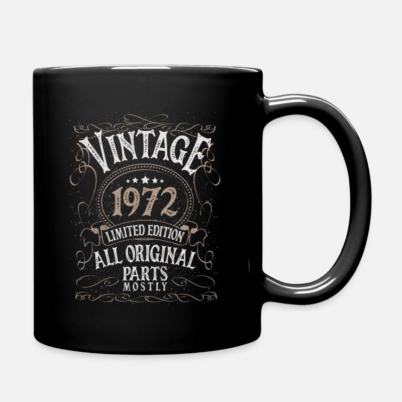 Anniversaire né en 1972 - Mug uni - noir