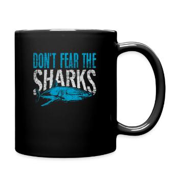 shark - Full Colour Mug - black - Right