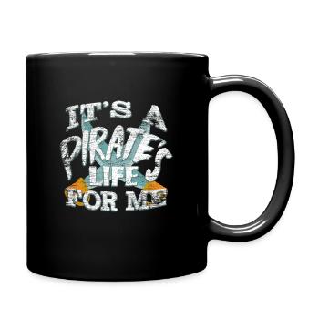 Pirat - Tasse einfarbig - Schwarz - Rechts