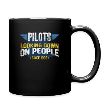 pilote - Mug uni - noir - Droite