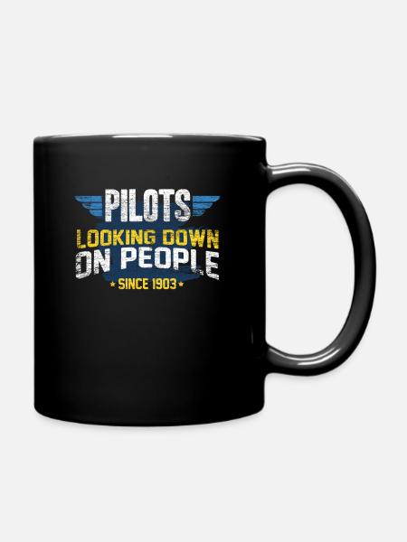 Pilot - Tasse einfarbig - Schwarz