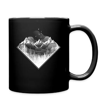 Mountain lovers - Full Colour Mug - black - Right