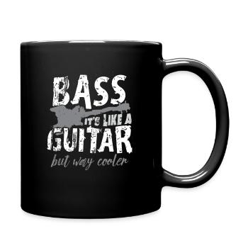 Bass Gitarre - Tasse einfarbig - Schwarz - Rechts