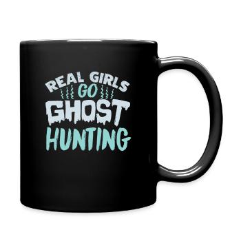 Geister jagen - Tasse einfarbig - Schwarz - Rechts