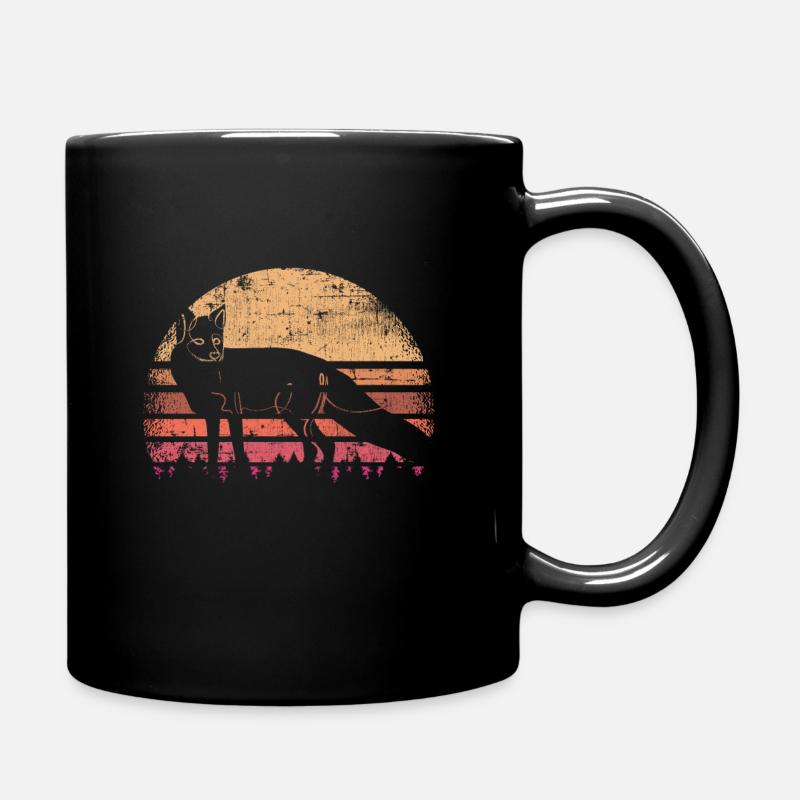 Fuchs - Tasse einfarbig - Schwarz
