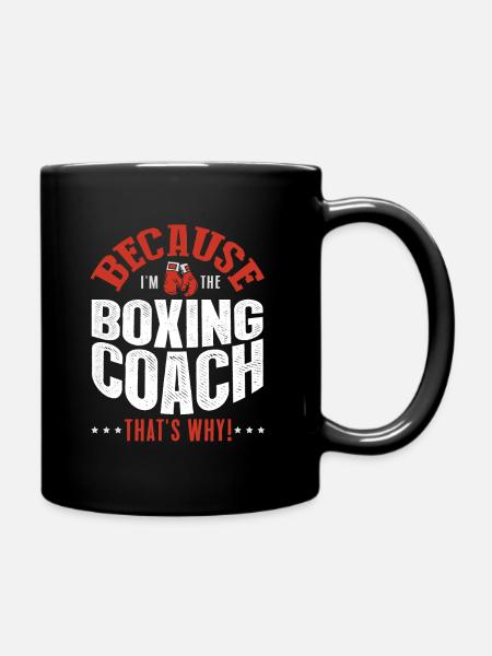 Boxer Coach - Tasse einfarbig - Schwarz