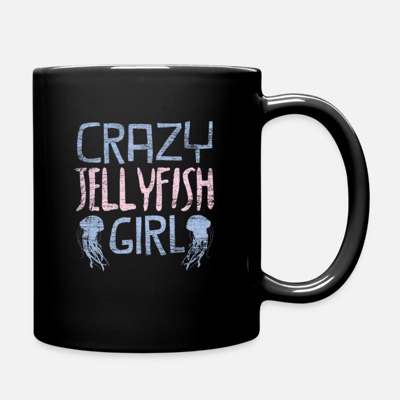 Qualle - Tasse einfarbig - Schwarz
