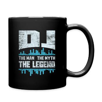 DJ disc jockey - Full Colour Mug - black - Right