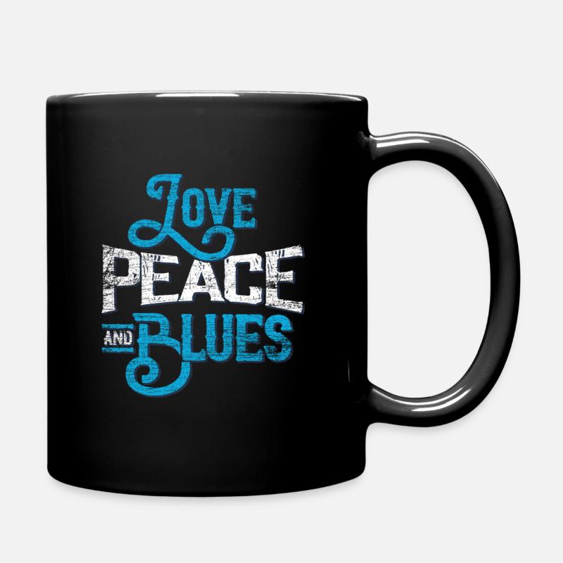 Blues - Tasse einfarbig - Schwarz