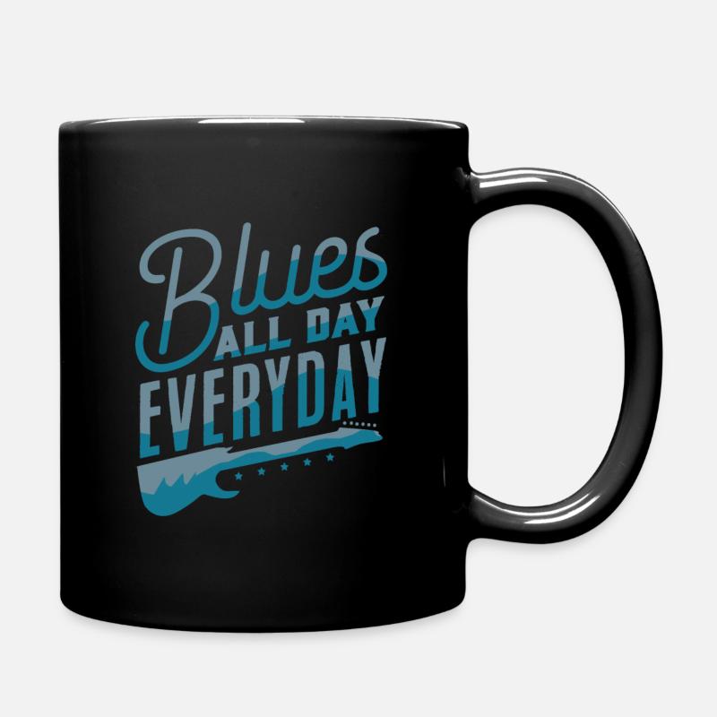Blues - Tasse einfarbig - Schwarz