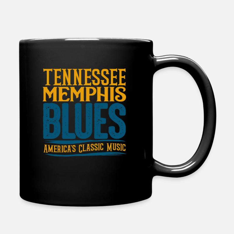 Blues - Tasse einfarbig - Schwarz