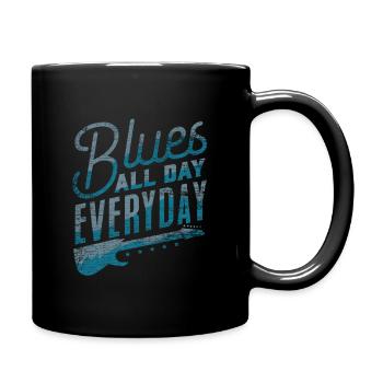 Blues - Tasse einfarbig - Schwarz - Rechts
