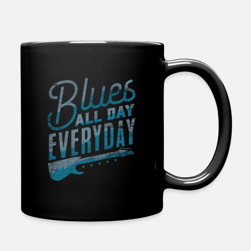 Blues - Tasse einfarbig - Schwarz