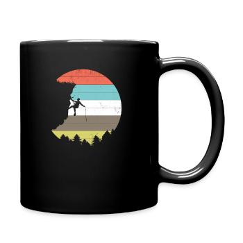 Vintage Rock Climbing - Full Colour Mug - black - Right