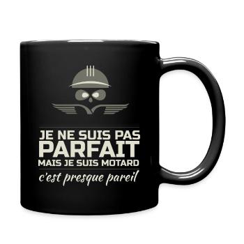 Motard parfait - Mug uni - noir - Droite