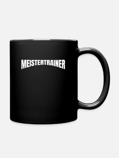 Meistertrainer Meisterschaft Trainer Fußball Team - Tasse einfarbig - Schwarz