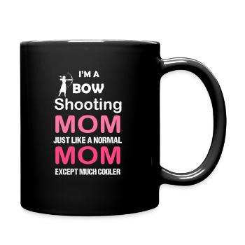 Tir à l'arc maman cadeau de fête des mères - Mug uni - noir - Droite