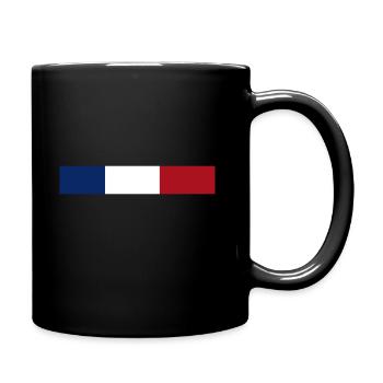Drapeau Français - Mug uni - noir - Droite