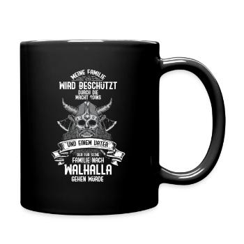 Odin Nordische Mythologie & Wikinger Walhalla - Tasse einfarbig - Schwarz - Rechts