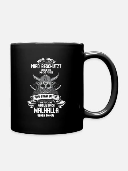 Odin Nordische Mythologie & Wikinger Walhalla - Tasse einfarbig - Schwarz